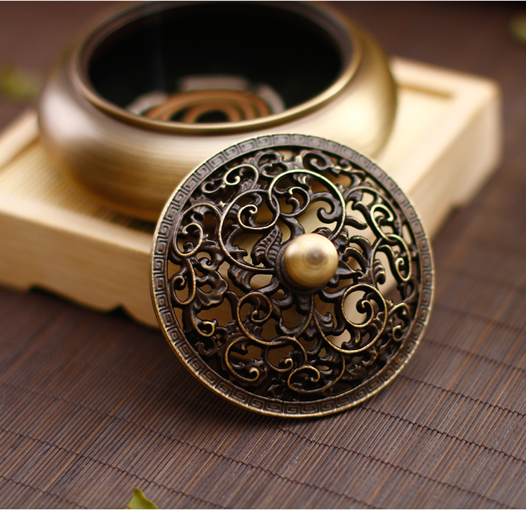 古韻純銅生活家居檀香爐，沉香熏香爐盤(pán)香爐。