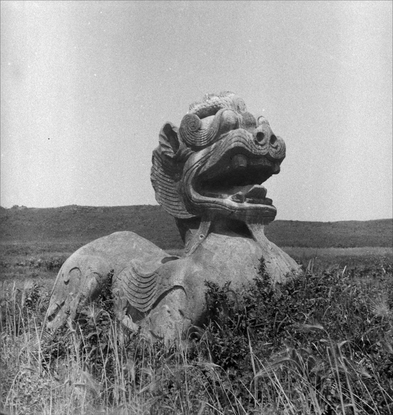 1945年南京南朝陵墓時(shí)刻老照片