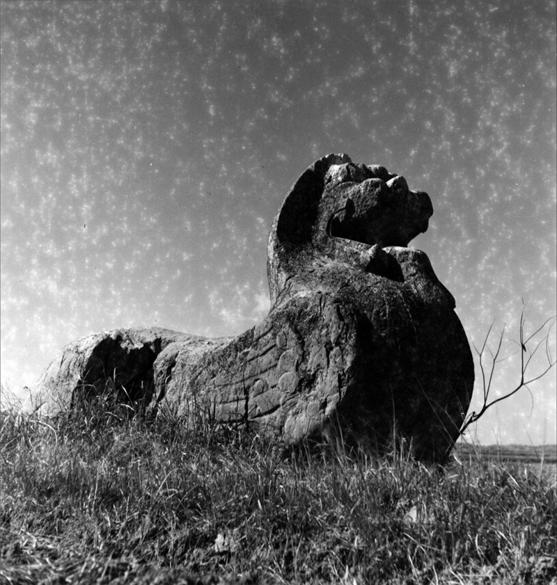 1945年南京南朝陵墓時(shí)刻老照片