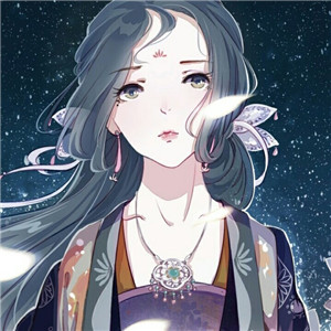 手繪風(fēng)格華貴古風(fēng)女子頭像，動(dòng)漫頭像女生頭像