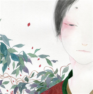 手繪風(fēng)格華貴古風(fēng)女子頭像，動(dòng)漫頭像女生頭像