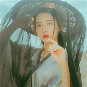 大漠孤煙古風(fēng)女子真人頭像，唯美女生qq頭像