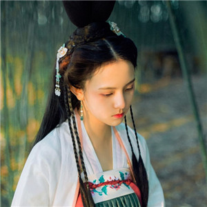 竹青風(fēng)悠女子清雅古風(fēng)頭像，唯美女生真人頭像