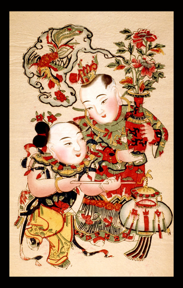 匠心啟航閱讀傳統(tǒng)精美色彩艷麗的年畫（二）