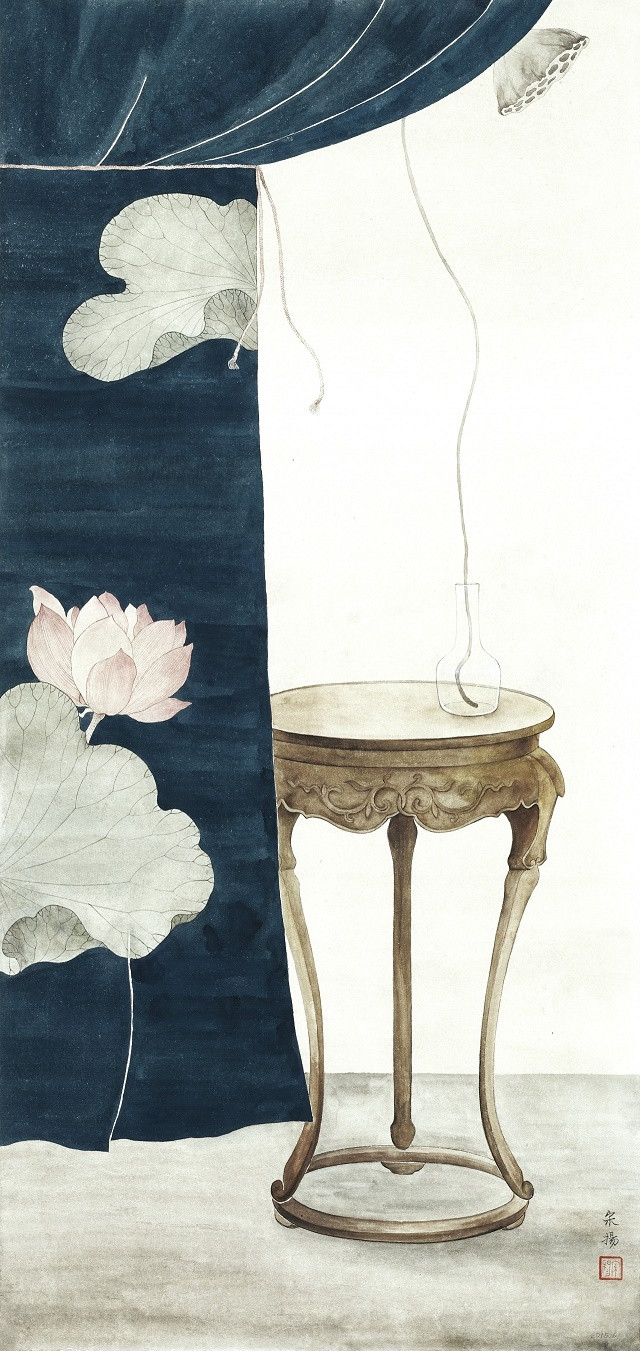 古典清雅宋揚(yáng)國畫植物家具工筆畫（二）