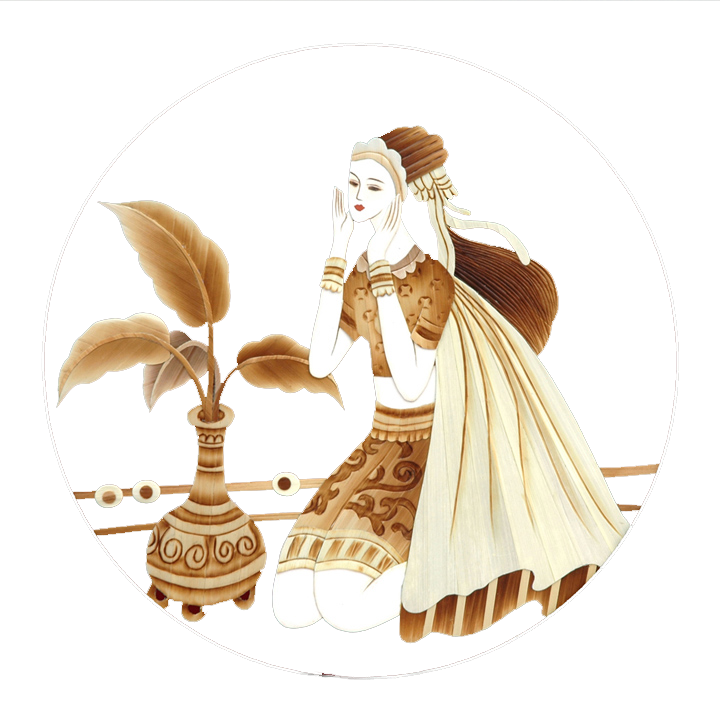 中國(guó)傳統(tǒng)手工工藝精美的蘆葦畫欣賞