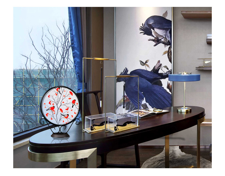 寓意招財(cái)?shù)慕承膯⒑介喿x禪意鐵藝工藝品擺件