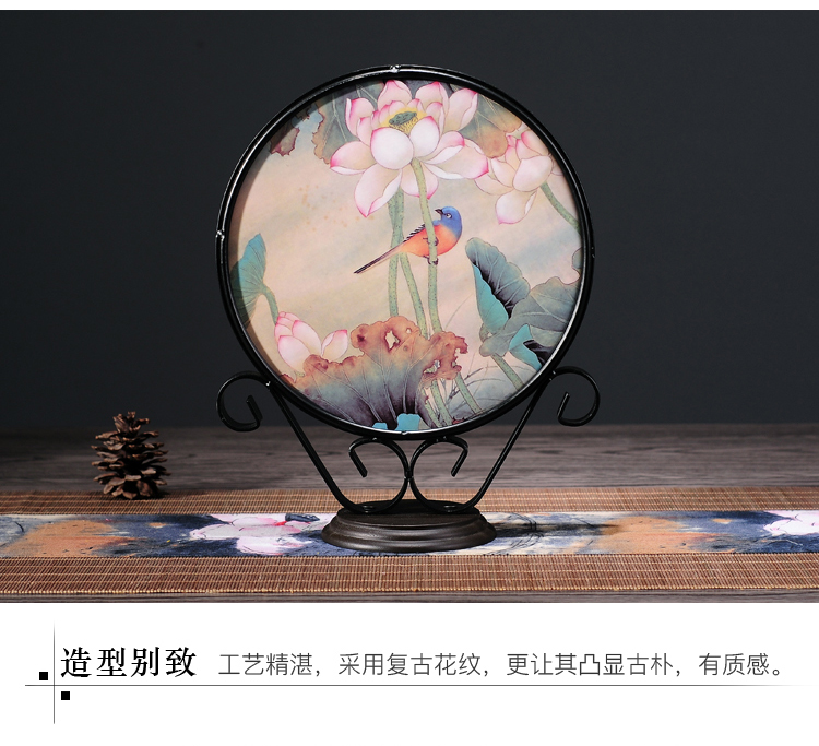 寓意招財(cái)?shù)慕承膯⒑介喿x禪意鐵藝工藝品擺件