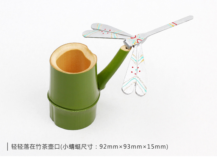 匠心啟航閱讀純手工竹制品平衡竹蜻蜓筆筒