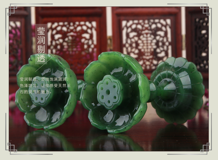 匠心啟航閱讀文藝碧玉蓮花筆洗和田玉蓮花香爐