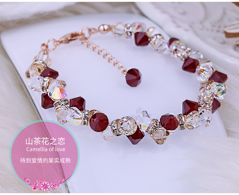 簡(jiǎn)約個(gè)性清新百搭森系奧地利紫水晶手鏈