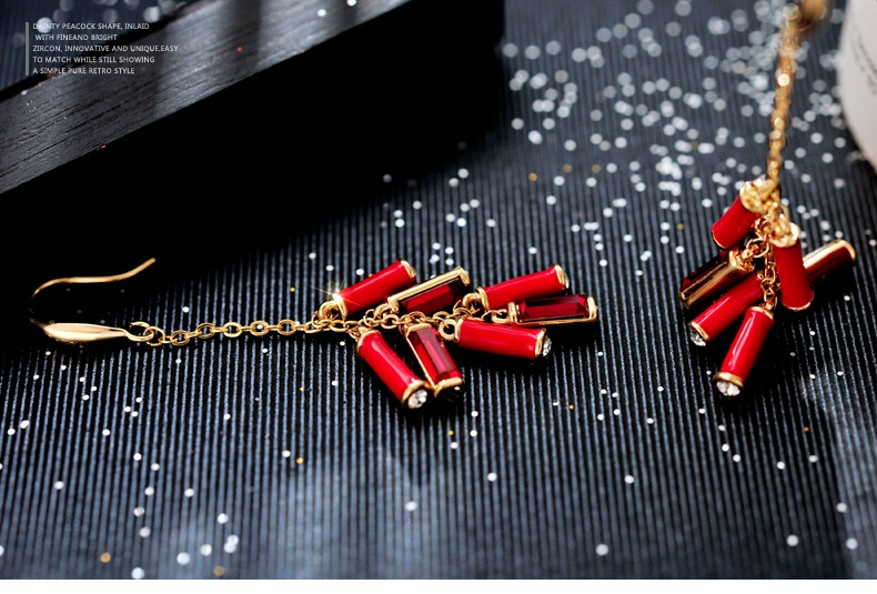 匠心啟航閱讀施華洛世奇元素水晶春竹耳環(huán)