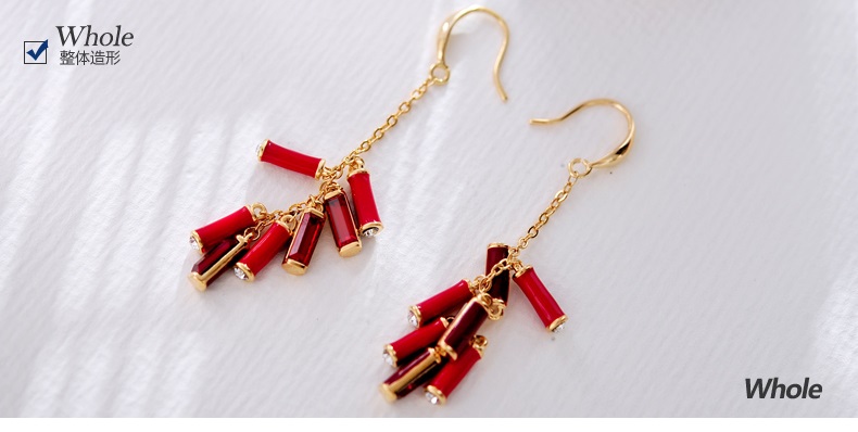 匠心啟航閱讀施華洛世奇元素水晶春竹耳環(huán)