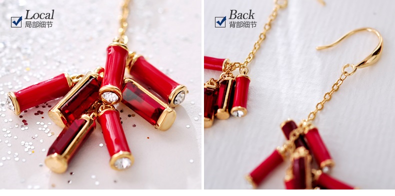 匠心啟航閱讀施華洛世奇元素水晶春竹耳環(huán)