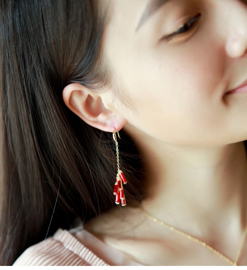 匠心啟航閱讀施華洛世奇元素水晶春竹耳環(huán)