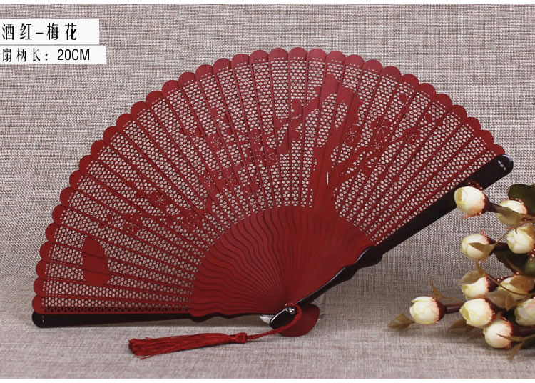 匠心啟航閱讀復(fù)古迷你全竹高檔扇子鏤空