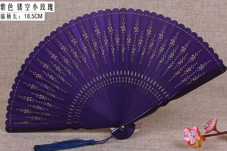 匠心啟航閱讀復(fù)古迷你全竹高檔扇子鏤空