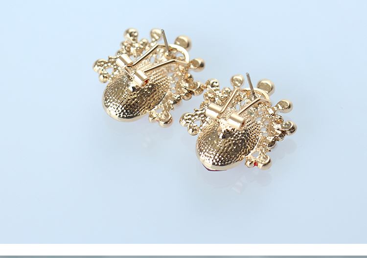 匠心啟航閱讀京劇臉譜刀馬旦水晶耳環(huán)