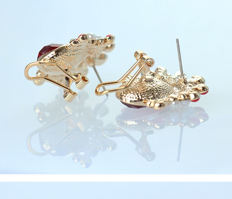 匠心啟航閱讀京劇臉譜刀馬旦水晶耳環(huán)