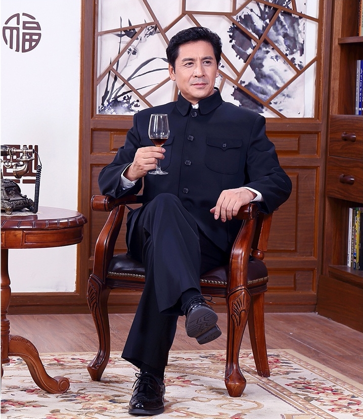 匠心啟航閱讀精練大方中老年中山裝