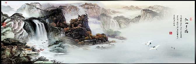 國(guó)畫(huà)：水墨山河氣宇軒昂經(jīng)典國(guó)畫(huà)