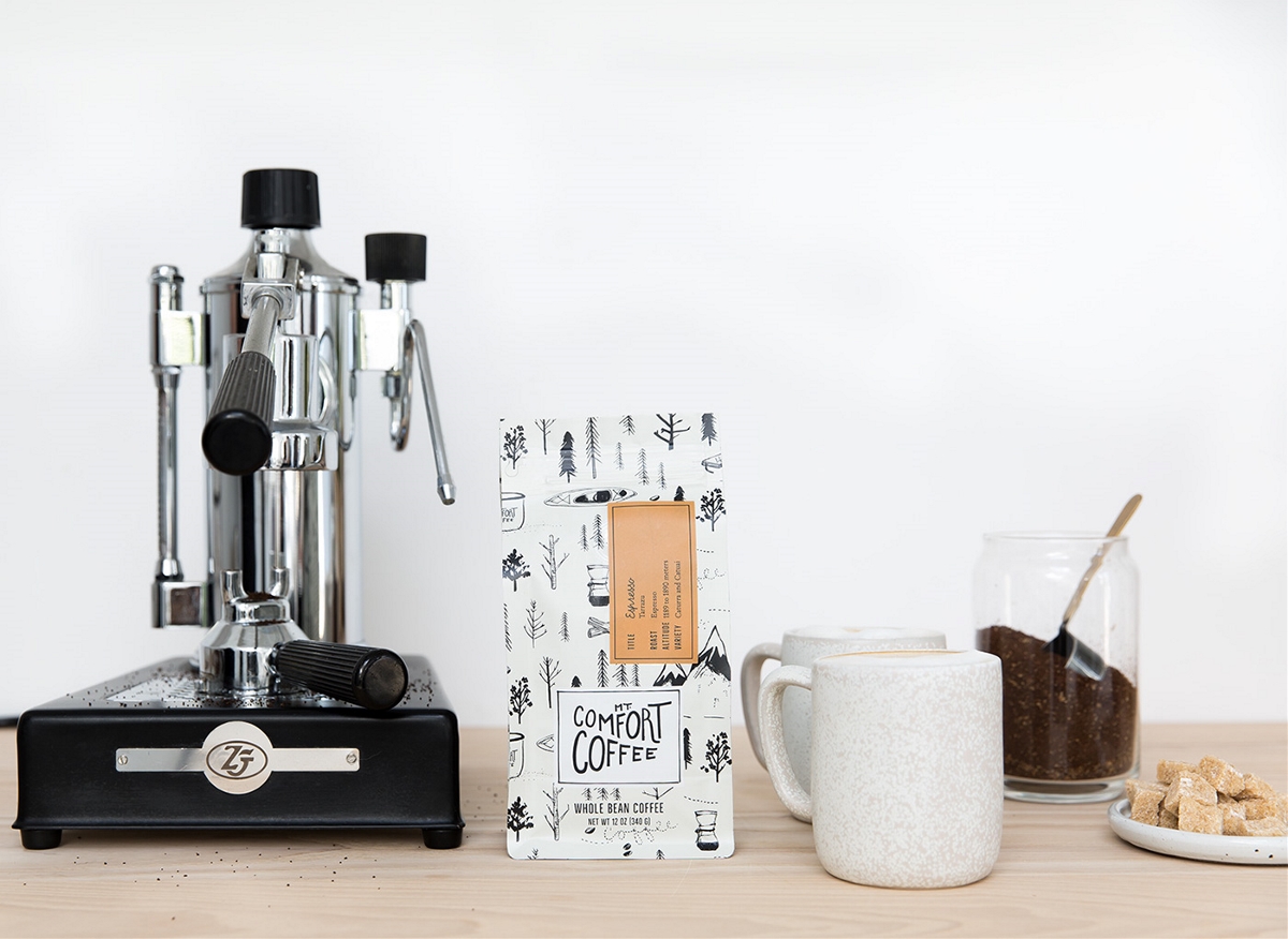 時尚個性手繪有趣的咖啡包裝