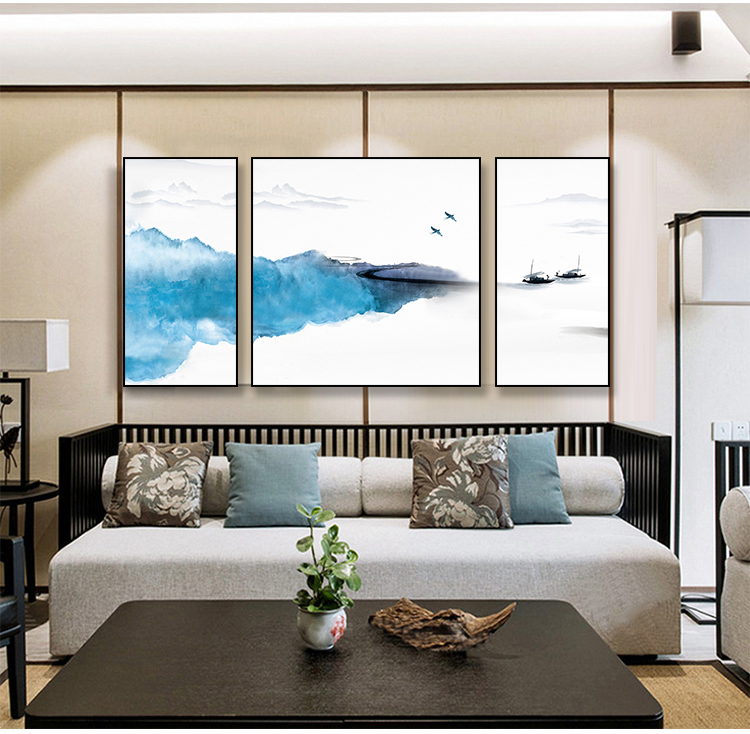 景秀山河，精美水墨裝飾畫