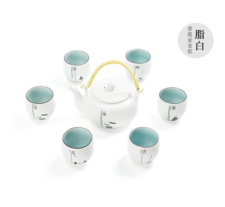 樸實無華，簡約厚重青釉陶瓷茶具