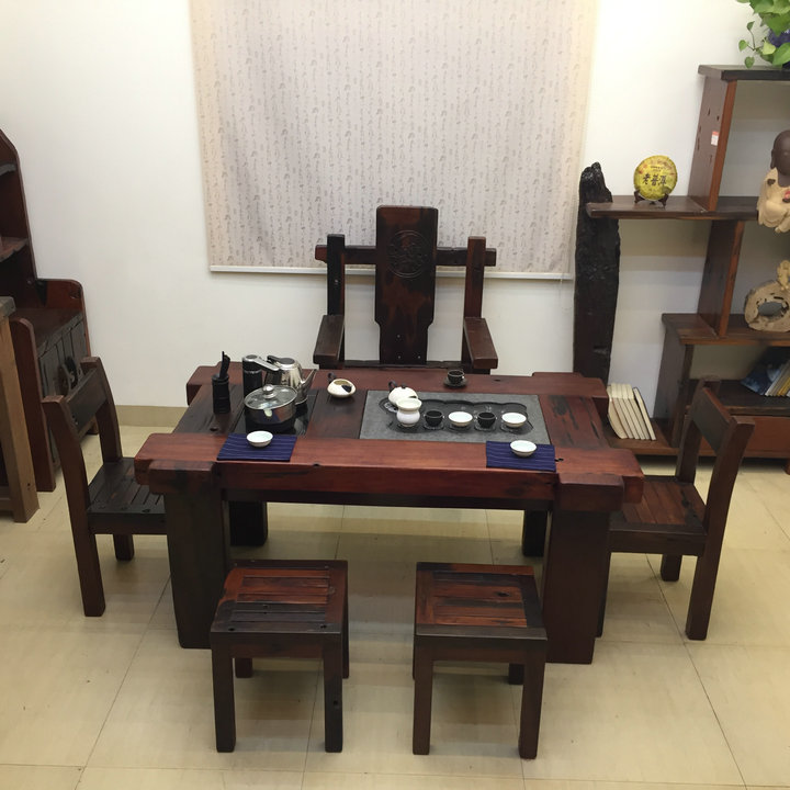 簡潔大氣中式茶桌，匠心啟航閱讀簡約精致實(shí)用茶桌