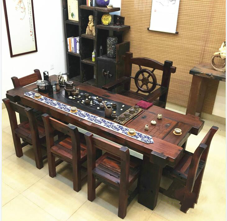 簡潔大氣中式茶桌，匠心啟航閱讀簡約精致實(shí)用茶桌