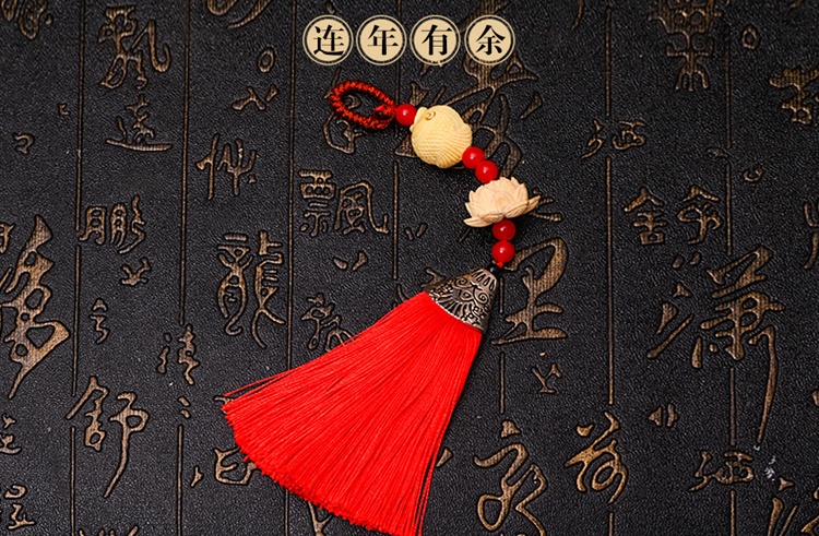 匠心啟航閱讀流蘇木雕，年年有余細膩木雕