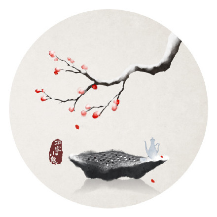 新春寓景插畫，匠心啟航閱讀手繪插畫