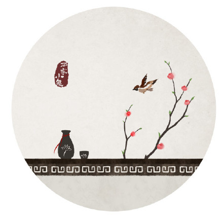 新春寓景插畫，匠心啟航閱讀手繪插畫