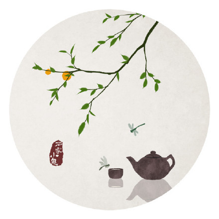 新春寓景插畫，匠心啟航閱讀手繪插畫