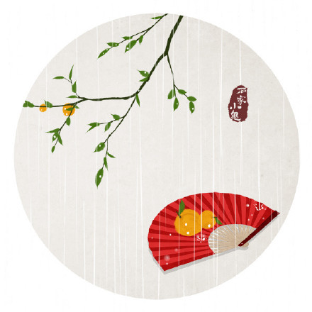 新春寓景插畫，匠心啟航閱讀手繪插畫