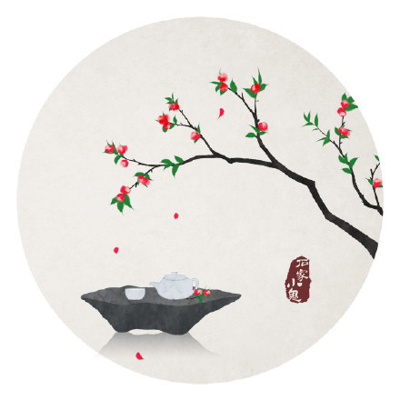 新春寓景插畫，匠心啟航閱讀手繪插畫