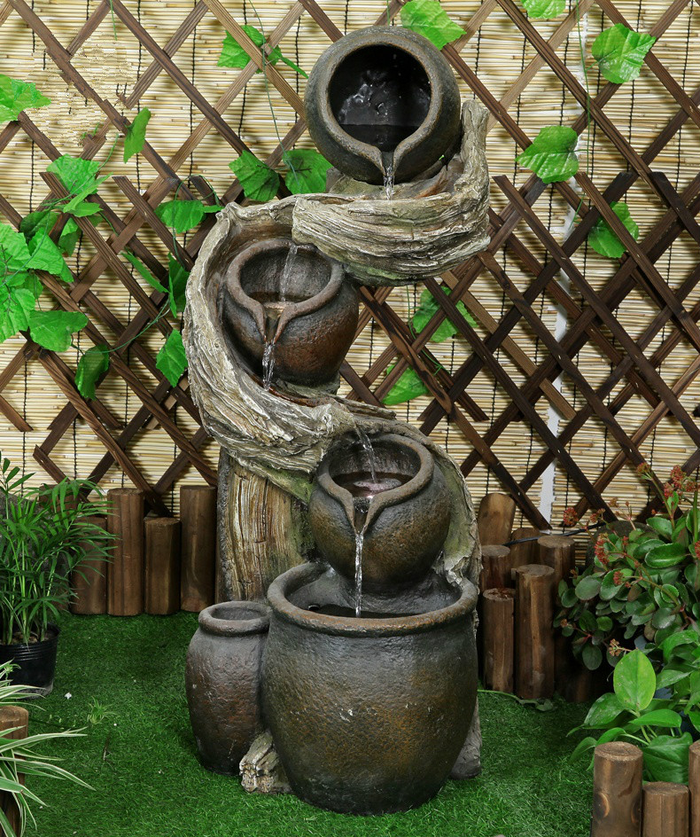 聽涓涓細(xì)流的假山，看水鄉(xiāng)故事假山石