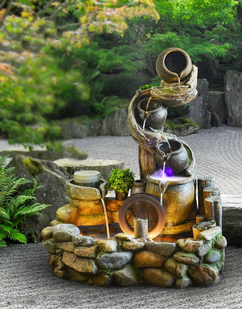 聽涓涓細(xì)流的假山，看水鄉(xiāng)故事假山石