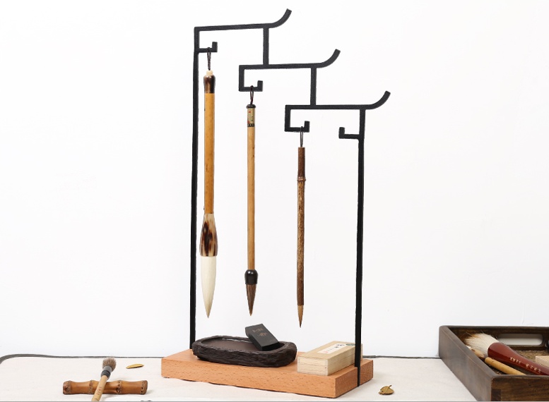 鐵藝微風(fēng)筆架，匠心啟航閱讀極簡(jiǎn)筆架圖片