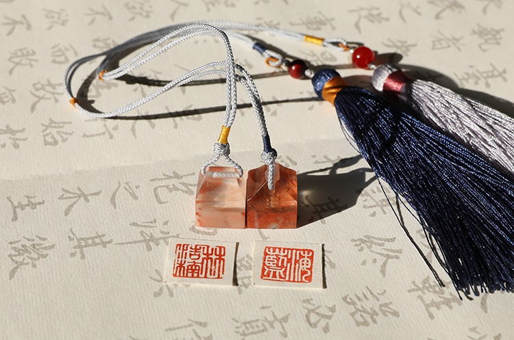 純手工壽山石印章，精致小巧印章圖片