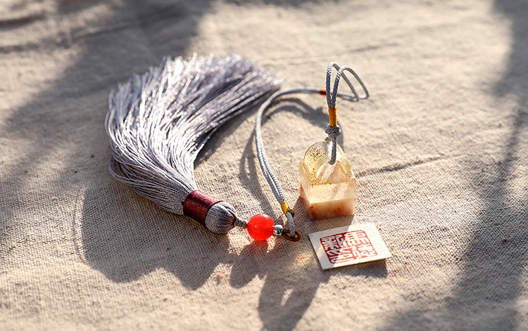 純手工壽山石印章，精致小巧印章圖片