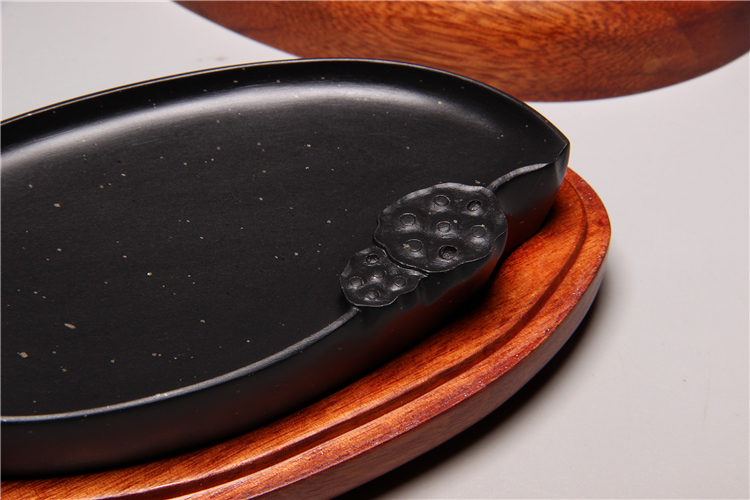 歙硯樸實(shí)硯臺(tái)，滑不拒筆中國硯臺(tái)