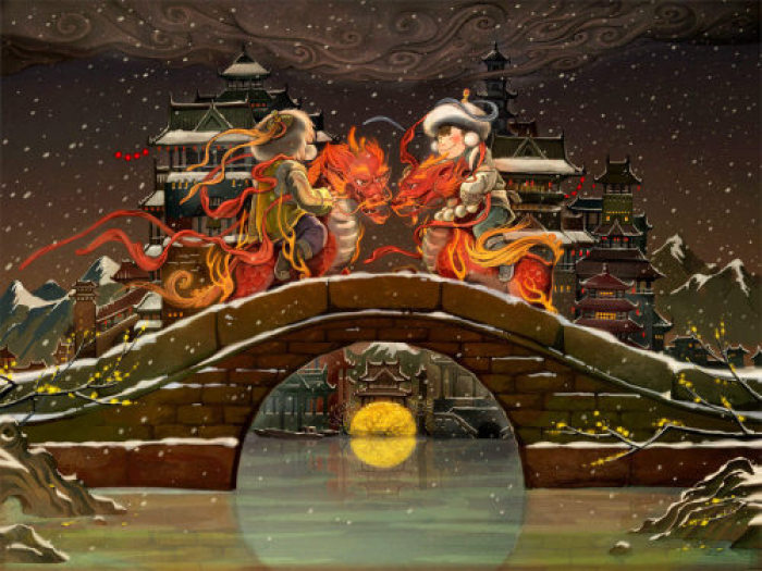 匠心啟航閱讀年畫插畫，匠心啟航閱讀手繪插畫圖片