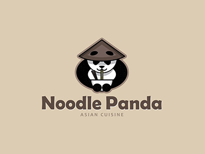 個性鮮明面條logo，精美面館簡易logo