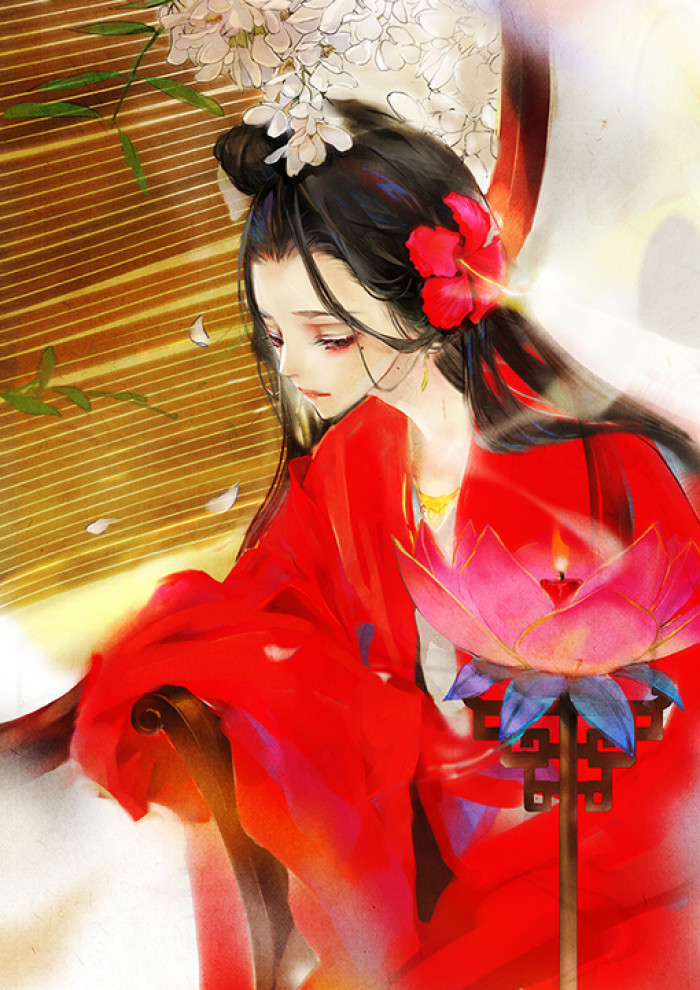 古風(fēng)精美插畫(huà)，細(xì)膩精品手繪插畫(huà)