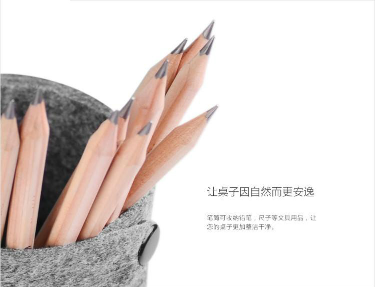 簡(jiǎn)易實(shí)用羊毛氈筆筒，創(chuàng)意環(huán)保筆筒
