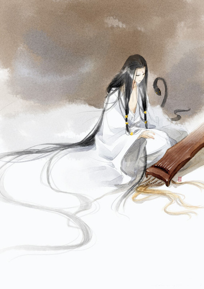 唯美人物插畫，詩意匠心啟航閱讀手繪插畫