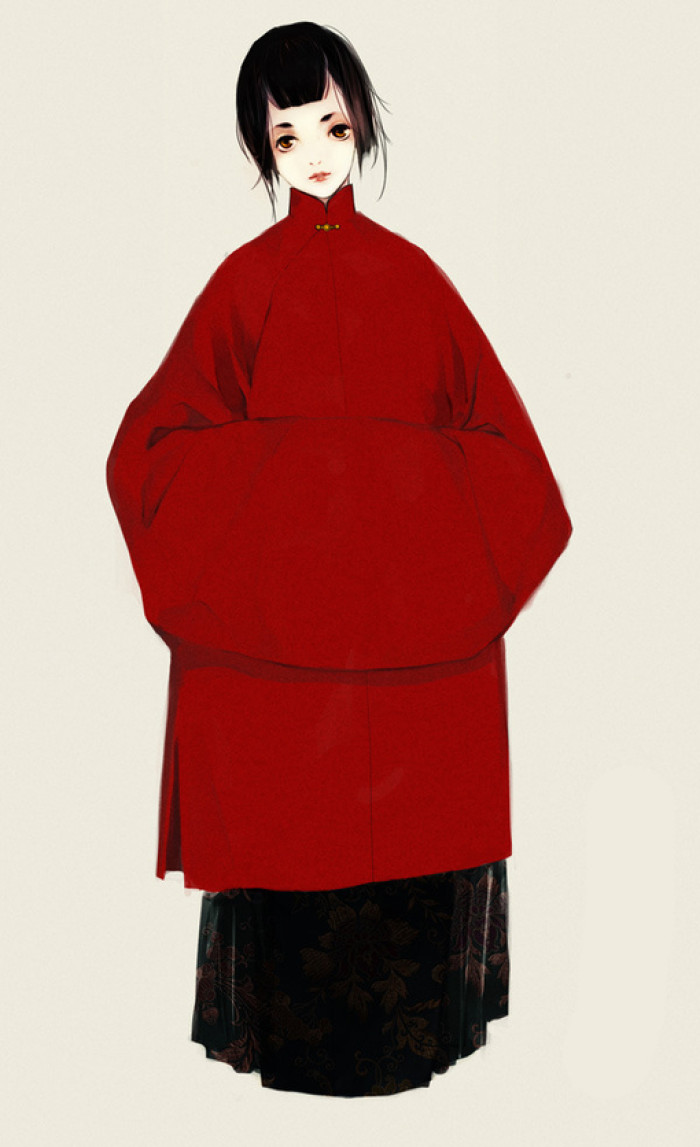 精美古風(fēng)服飾插畫，匠心啟航閱讀手繪插畫