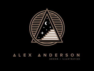 月球創(chuàng)意logo，個性logo設(shè)計