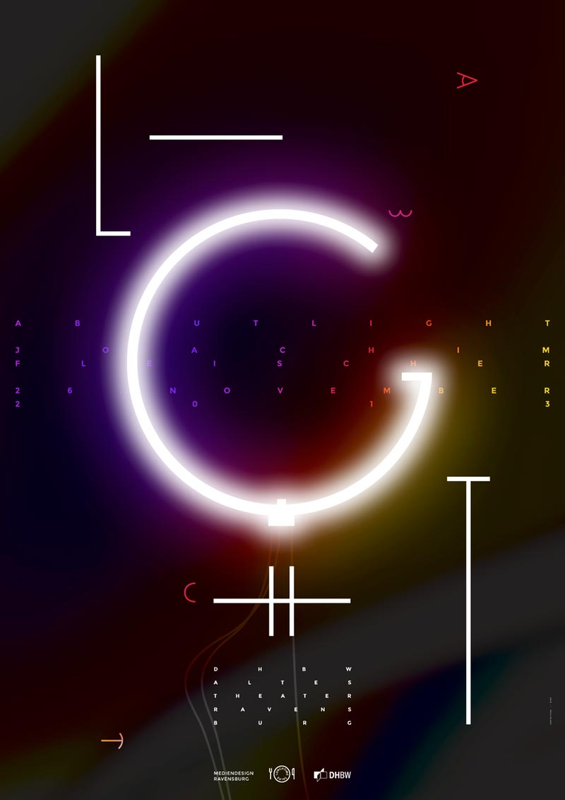 視覺沖擊海報，三維視角海報設(shè)計